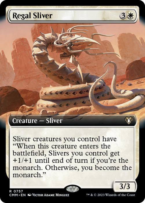 Regal Sliver (CMM-757) - Commander Masters: (Extended Art) - for just $0.23! 