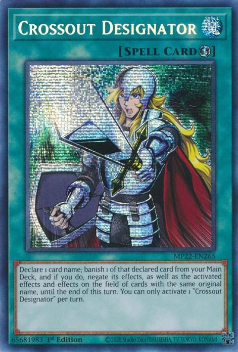 Crossout Designator [MP22-EN265] Prismatic Secret Rare - for just $0.75! 