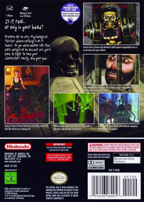 Eternal Darkness: Sanity's Requiem  – GameCube (GC) - for just $0! 