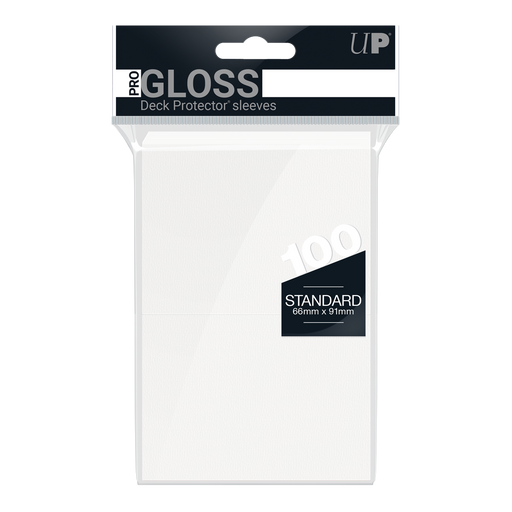 Ultra PRO: Standard 100ct Sleeves - PRO-Gloss (White) - Just $0! Shop now at Retro Gaming of Denver