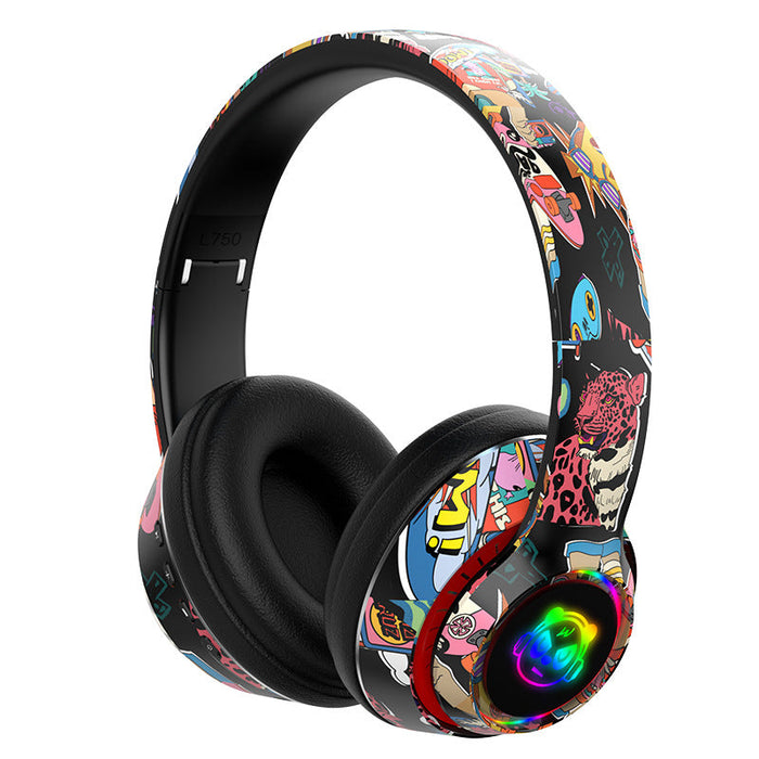 Graffiti Wireless Bluetooth Headset Mobile Phone Wireless Sports Gaming Headset - for just $71.94! 