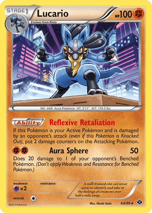 Lucario (64/99) [Black & White: Next Destinies] - for just $1.85! 