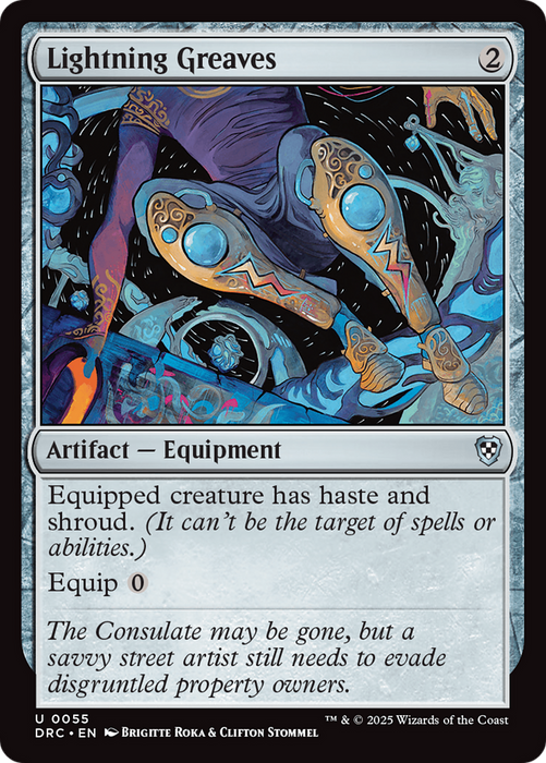 Lightning Greaves (DRC-055) - Commander: Aetherdrift - for just $1.32! 