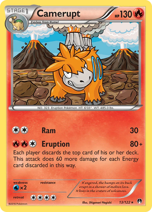 Camerupt (13/122) [XY: BREAKpoint] - for just $0.10! 