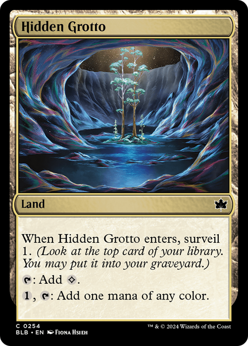 Hidden Grotto (BLB-254) - Bloomburrow - for just $0.07! 