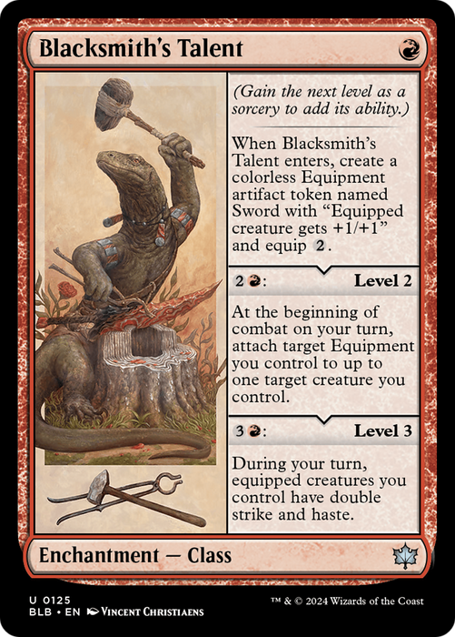 Blacksmith's Talent (BLB-125) - Bloomburrow - for just $0.10! 
