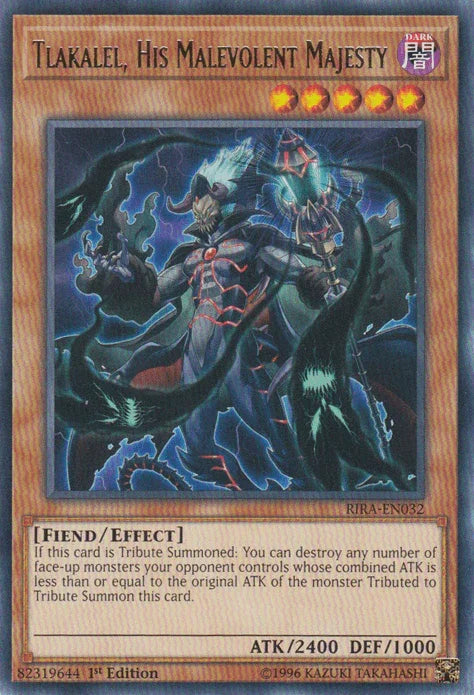 Tlakalel, His Malevolent Majesty [RIRA-EN032] Rare - for just $0.10! 