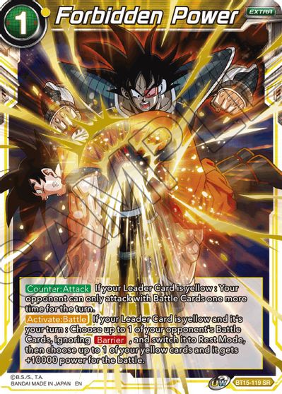 Forbidden Power (BT15-119) [Saiyan Showdown] - for just $0.60! 