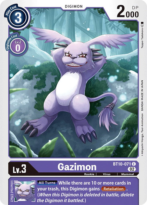 Gazimon [BT10-071] [Xros Encounter] - Just $0.09! Shop now at Retro Gaming of Denver