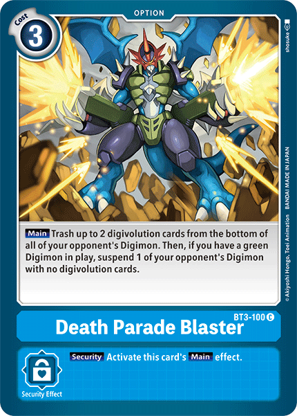 Death Parade Blaster [BT3-100] [Release Special Booster Ver.1.5] - Just $0.09! Shop now at Retro Gaming of Denver