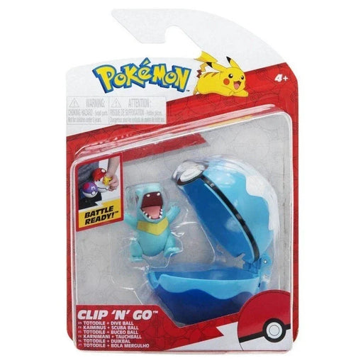 Pokemon Clip 'N' Go Battle Figure [Totodile Dive Ball] – Figures - for just $19.99! 