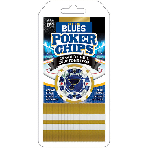 St. Louis Blues 20 Piece Poker Chips - Premium Poker Chips & Sets - Just $5.99! Shop now at Retro Gaming of Denver