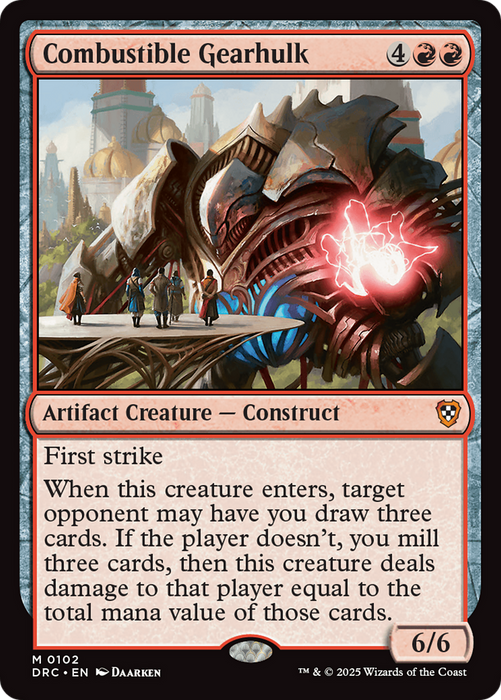 Combustible Gearhulk (DRC-102) - Commander: Aetherdrift - for just $0.10! 