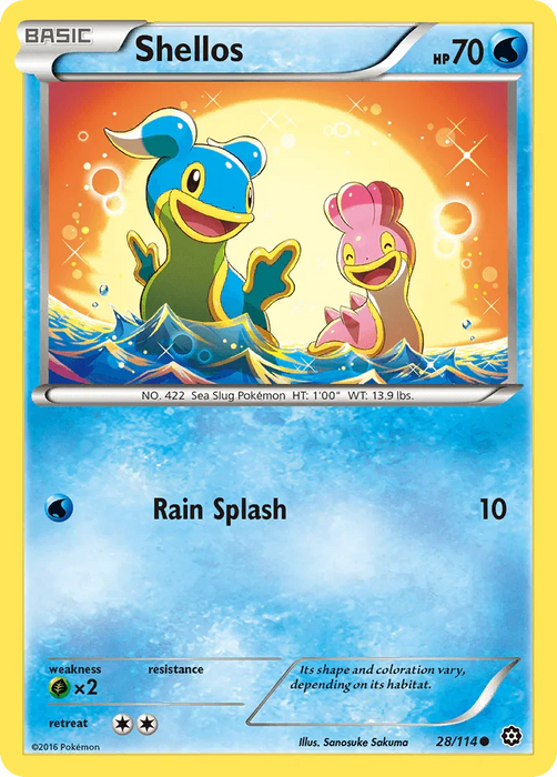 Shellos (28/114) [XY: Steam Siege] - for just $0.10! 