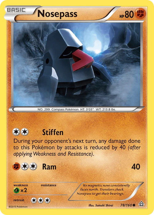Nosepass (78/160) [XY: Primal Clash] - for just $0.10! 