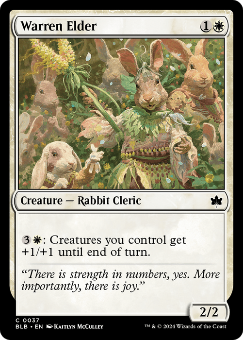Warren Elder (BLB-037) - Bloomburrow - for just $0.02! 