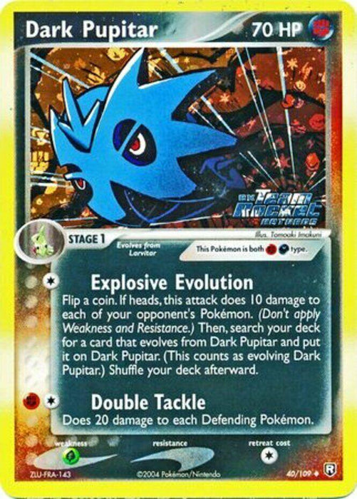Dark Pupitar (40/109) (Stamped) [EX: Team Rocket Returns] - for just $13.65! 