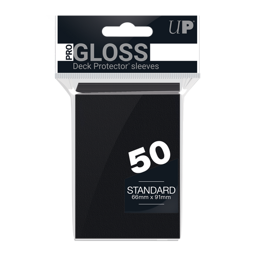 Ultra PRO: Standard 50ct Sleeves - PRO-Gloss (Black) - Just $0! Shop now at Retro Gaming of Denver