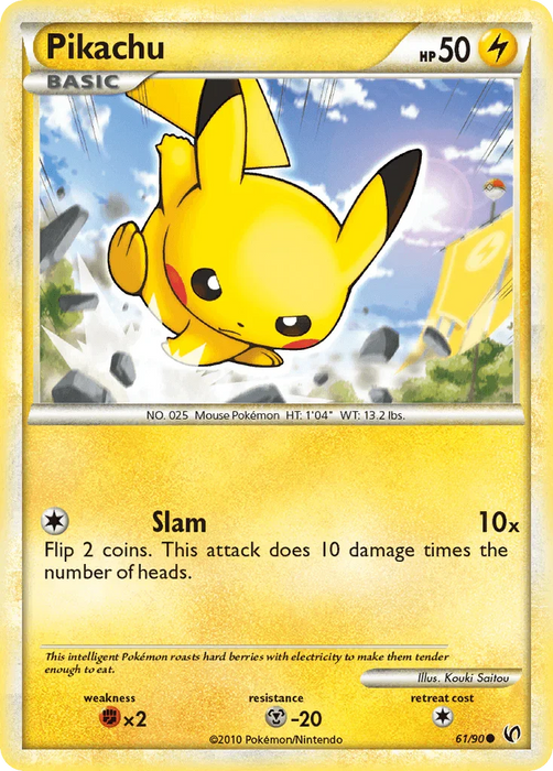 Pikachu (61/90) [HeartGold & SoulSilver: Undaunted] - for just $4.95! 