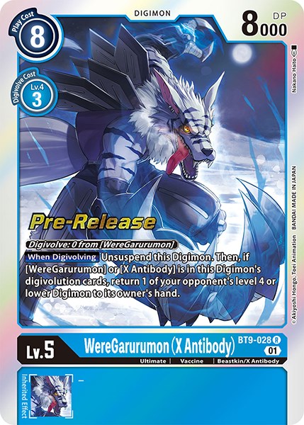 WereGarurumon (X Antibody) [BT9-028] [X Record Pre-Release Promos] - Just $1.35! Shop now at Retro Gaming of Denver