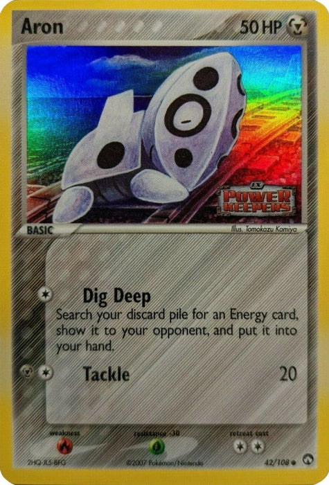 Aron (42/108) (Stamped) [EX: Power Keepers] - for just $3.40! 