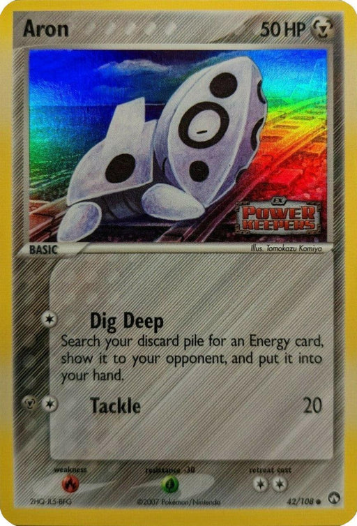 Aron (42/108) (Stamped) [EX: Power Keepers] - for just $7.70! 