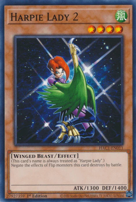 Harpie Lady 2 [HAC1-EN011] Common - for just $0.10! 
