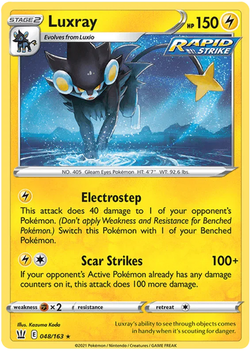 Luxray (048/163) [Sword & Shield: Battle Styles] - for just $0.15! 