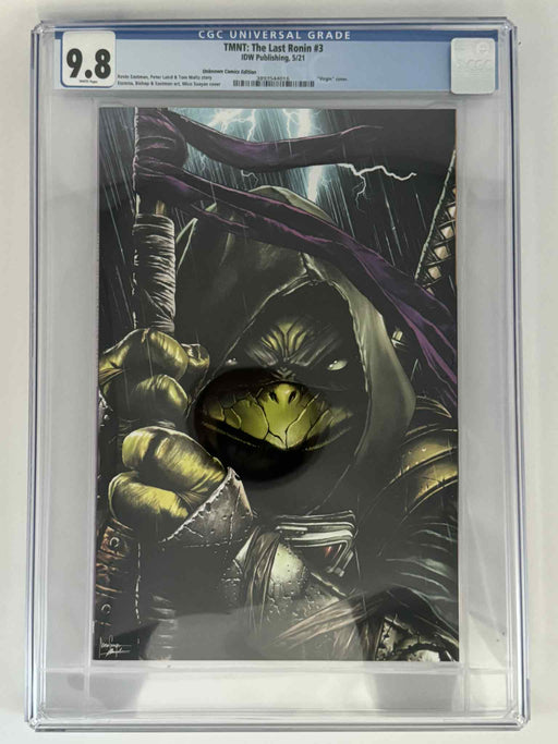 TMNT: The Last Ronin #3 CGC 9.8 Blue Label Suayan Exclusive Virgin Var - for just $150! 