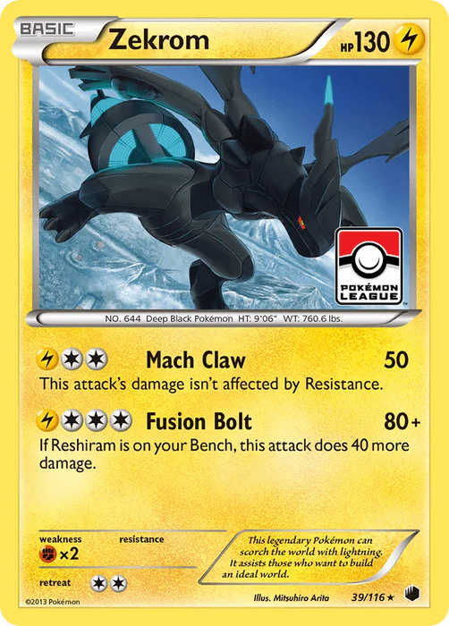 Zekrom (39/116) [Black & White: Plasma Freeze] - for just $1.70! 
