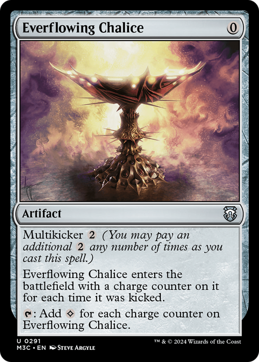 Everflowing Chalice (Ripple Foil) [Modern Horizons 3 Commander] - Just $0.25! Shop now at Retro Gaming of Denver