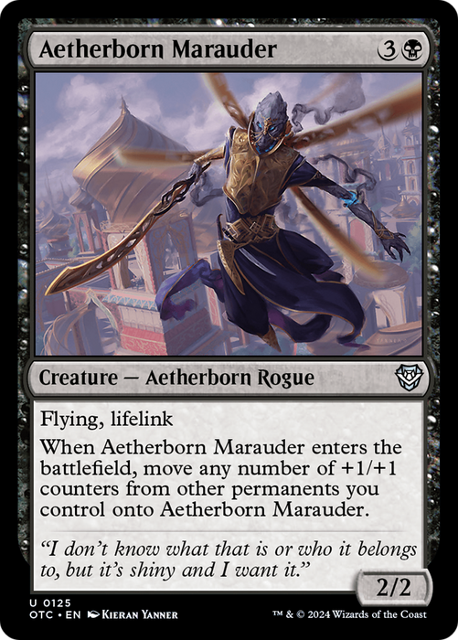 Aetherborn Marauder (OTC-125) - Outlaws of Thunder Junction Commander - for just $0.03! 