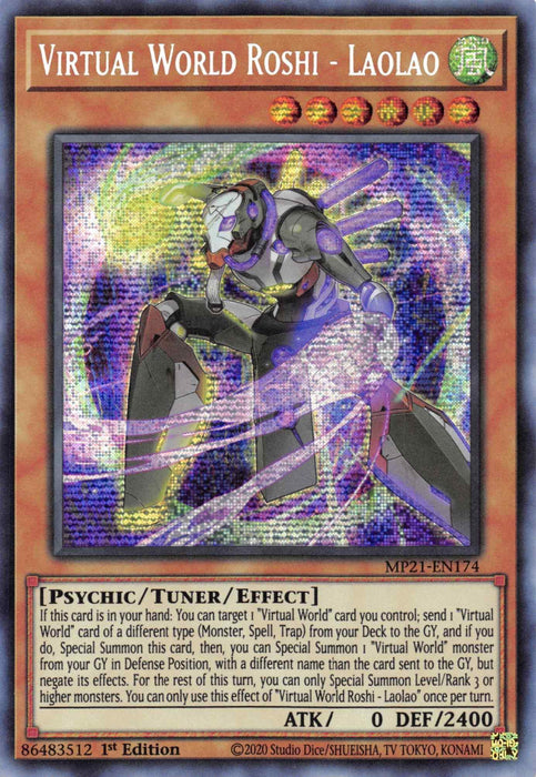 Virtual World Roshi - Laolao [MP21-EN174] Prismatic Secret Rare - for just $0.10! 