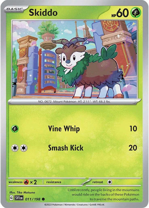 Skiddo (011/198) [Scarlet & Violet: Base Set] - Just $0.05! Shop now at Retro Gaming of Denver