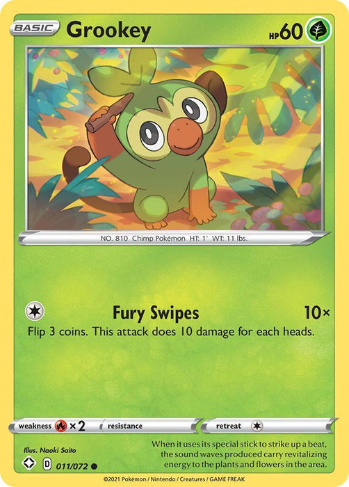 Grookey (011/072) [Sword & Shield: Shining Fates] - for just $0.10! 
