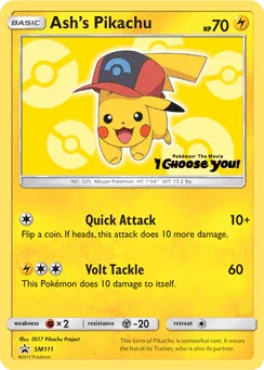 Ash's Pikachu (SM111) [Sun & Moon: Black Star Promos] - for just $21.50! 