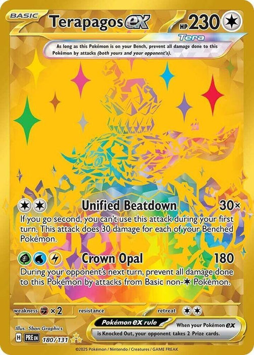 Terapagos ex (180/131) [Scarlet & Violet: Prismatic Evolutions] - for just $4.65! 