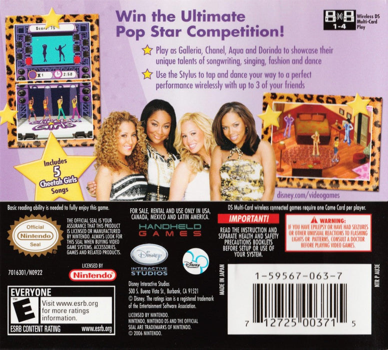 Cheetah Girls: Pop Star Sensations – Nintendo DS (DS) - for just $5.99! 