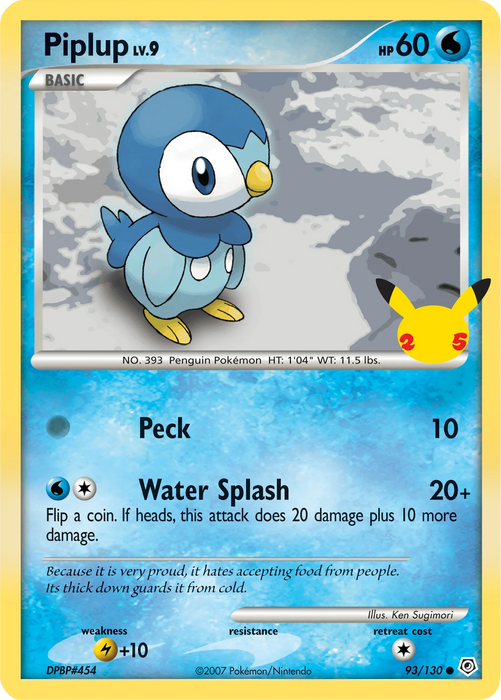 Piplup (93/130) [First Partner Pack] - for just $1.10! 