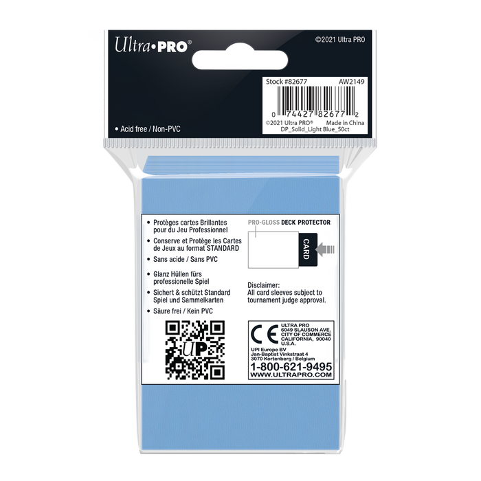 Ultra PRO: Standard 50ct Sleeves - PRO-Gloss (Light Blue) - Just $0! Shop now at Retro Gaming of Denver