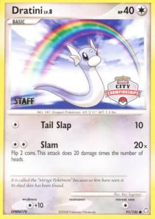 Dratini (91/146) (City Championship Promo Staff) [Diamond & Pearl: Legends Awakened] - for just $59.70! 