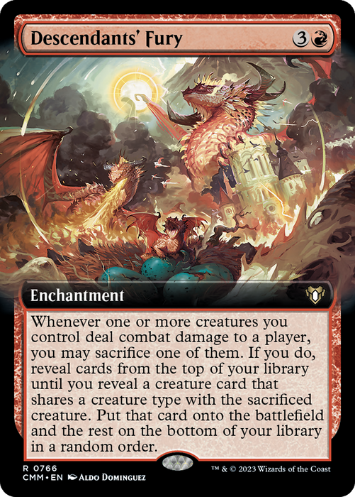 Descendants' Fury (CMM-766) - Commander Masters: (Extended Art) - for just $0.43! 