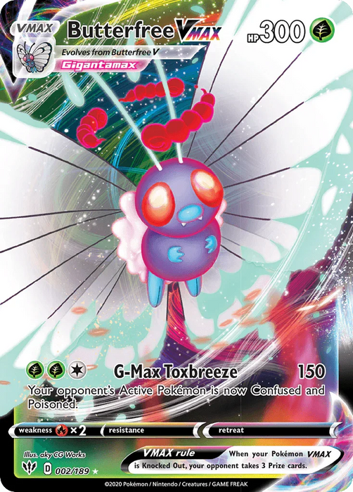 Butterfree VMAX (002/189) [Sword & Shield: Darkness Ablaze] - for just $2.50! 