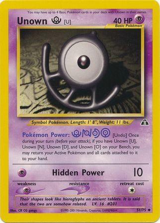 Unown [U] (51/75) [Neo Discovery Unlimited] - for just $0.90! 