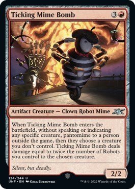 Ticking Mime Bomb (Unfinity) Near Mint - for just $0.15! 
