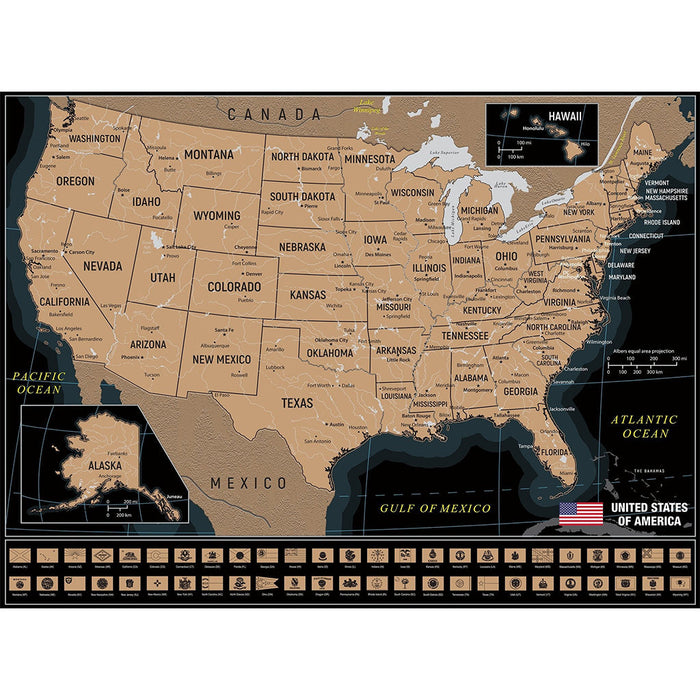 Scratch Off: USA Travel Map - for just $19.99! 