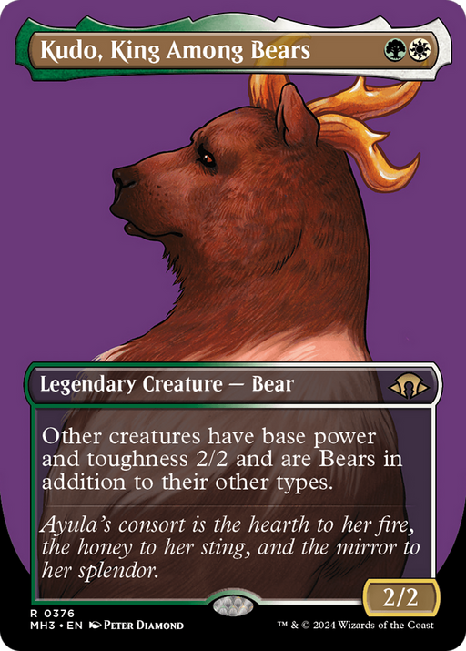 Kudo, King Among Bears (Borderless) (MH3-376) - Modern Horizons 3 (Borderless) - for just $0.11! 