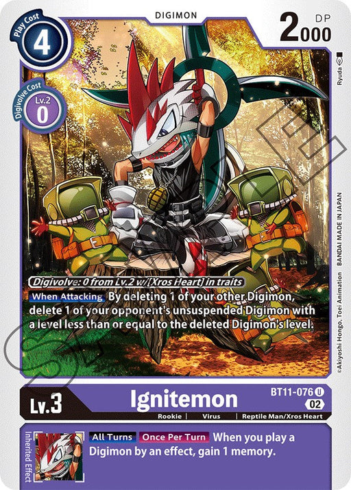 Ignitemon [BT11-076] [Dimensional Phase] - Just $0.35! Shop now at Retro Gaming of Denver