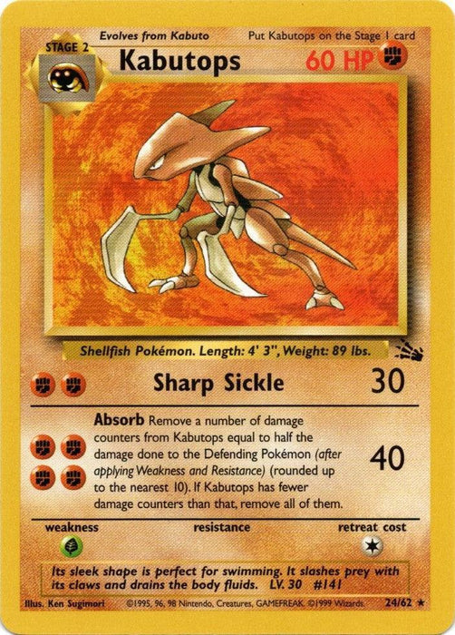 Kabutops (24/62) [Fossil Unlimited] - for just $2! 