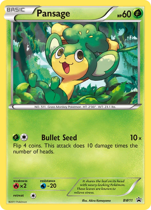Pansage (BW11) [Black & White: Black Star Promos] - for just $1.20! 